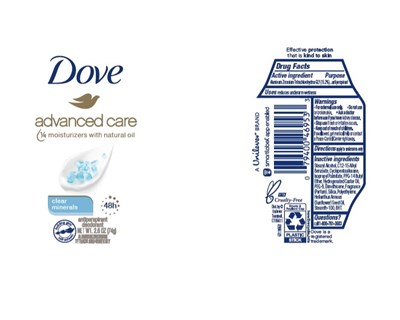 Doveclearmineralsapdeois (Dove Advanced Care Clear Minerals 48h Antiperspirant Deodorant)